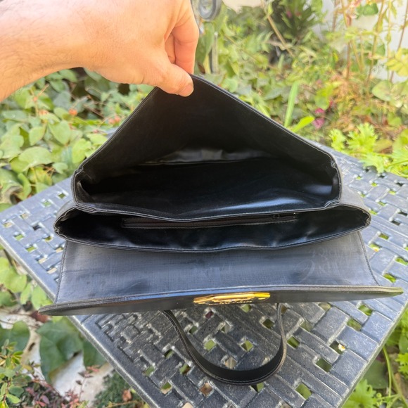 Nina Ricci Paris Monogram Black Coated Canvas Top Handle Satchel Bag Unworn - Picture 11 of 16